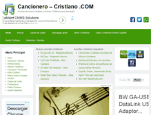 Tablet Screenshot of cancionero-cristiano.com